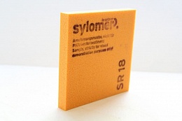 Эластомер отрезной Sylomer SR 18, оранжевый, 12,5 мм (лист 1200x1500 мм)