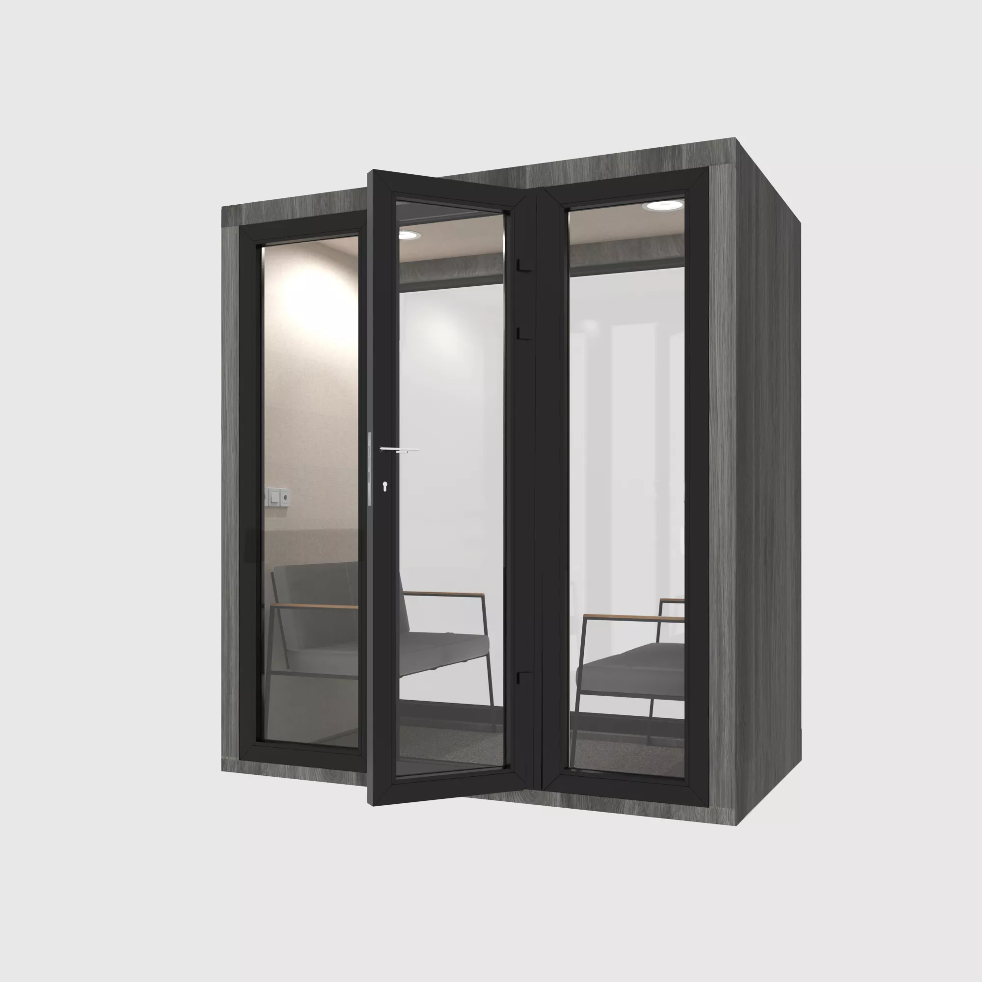 Акустическая кабина Cube Office Glass 2x (двухстороннее остекление)