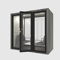 Акустическая кабина Cube Office Glass 4x (двухстороннее остекление) фото 2