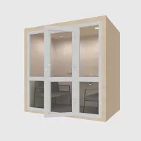 Акустическая кабина Cube Office Glass 4x (одностороннее остекление) фото 2
