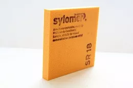 Эластомер отрезной Sylomer SR 18, оранжевый, 12,5 мм (лист 1200x1500 мм)