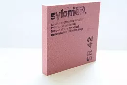 Эластомер отрезной Sylomer SR 42, розовый, 25 мм (лист 1200x1500 мм)
